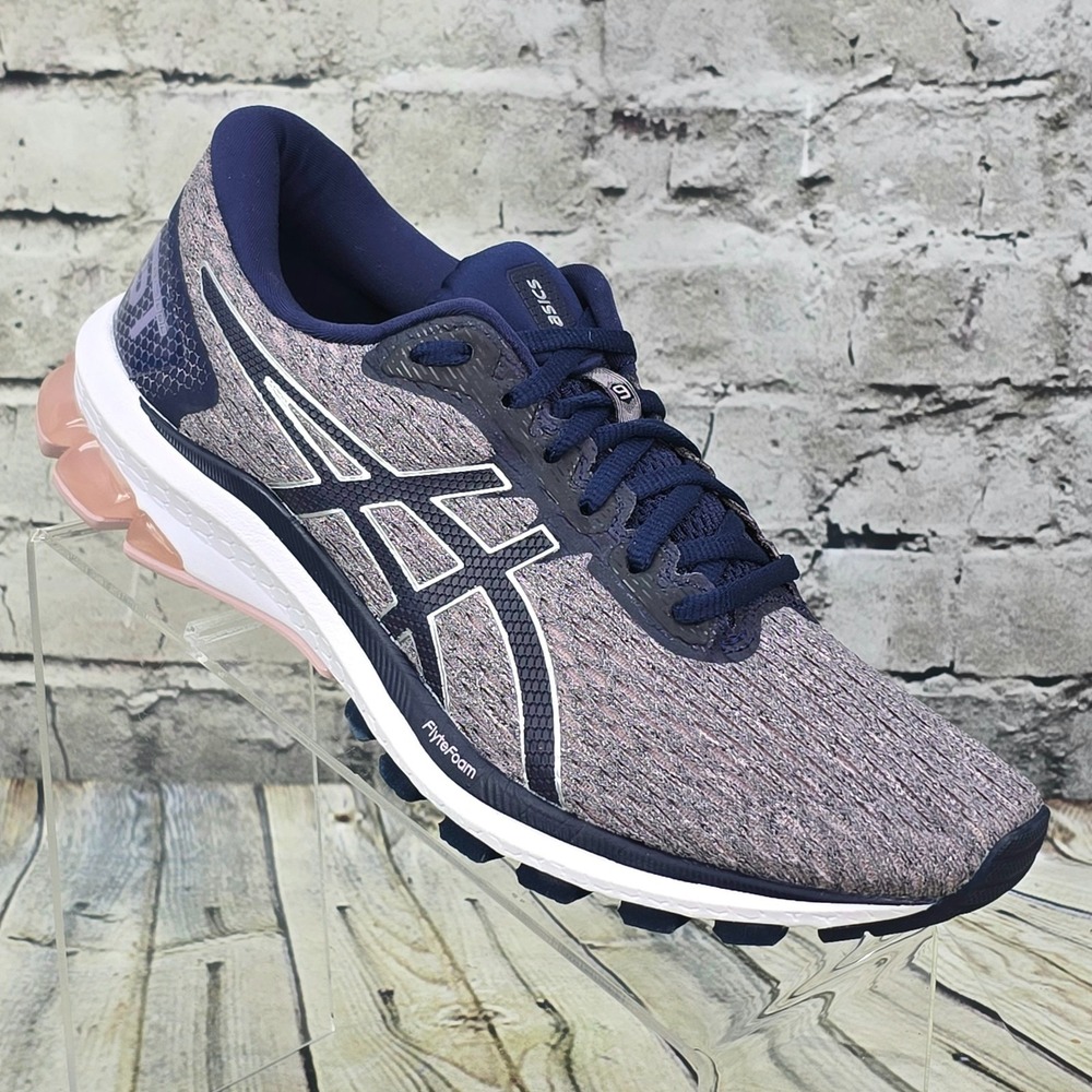 Asics GT-1000 9 Running Shoes Womens 9.5 Navy Pink Athletic Sneakers 1012A651